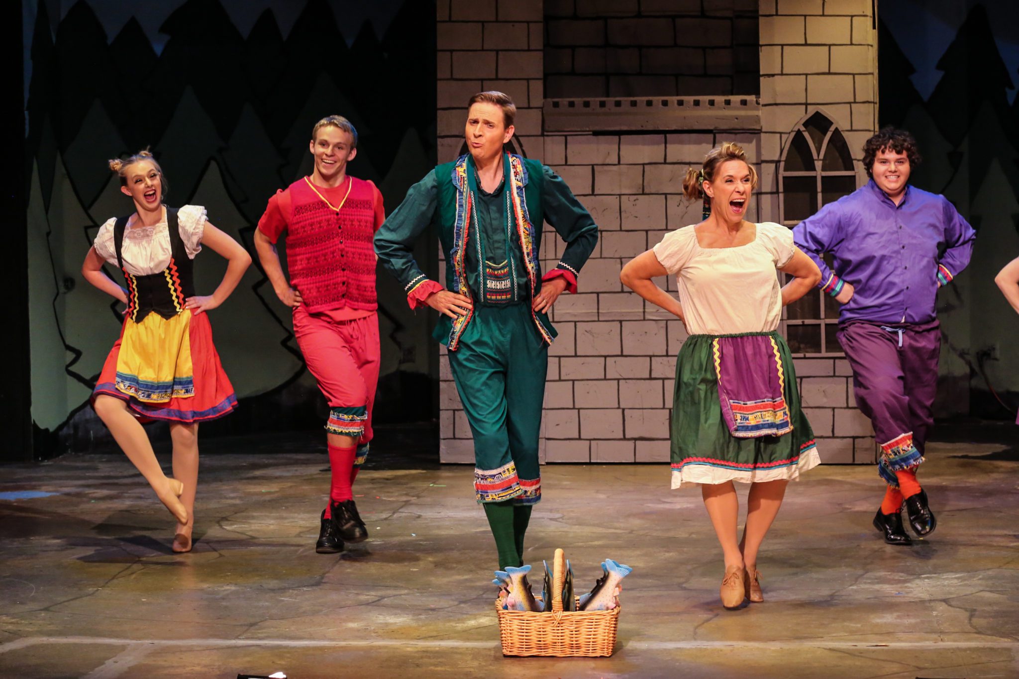 Evergreen Players on stage